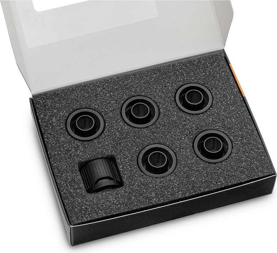 Fitinga EK Water Blocks EK-Quantum Torque STC 10/13, set 6 copë, zezë