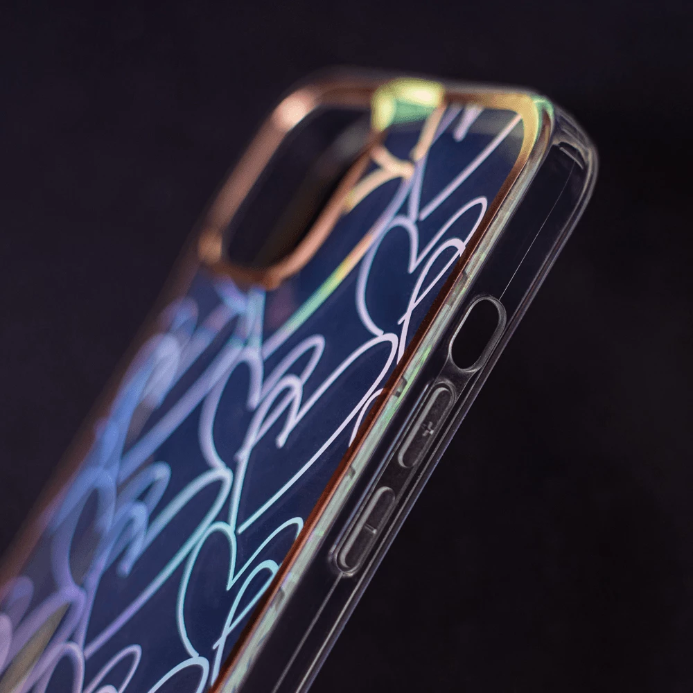 Mbështjellës silikoni ONASI për Samsung Galaxy A13 LTE A135, dizajn Love, transparent, kornizë rozë