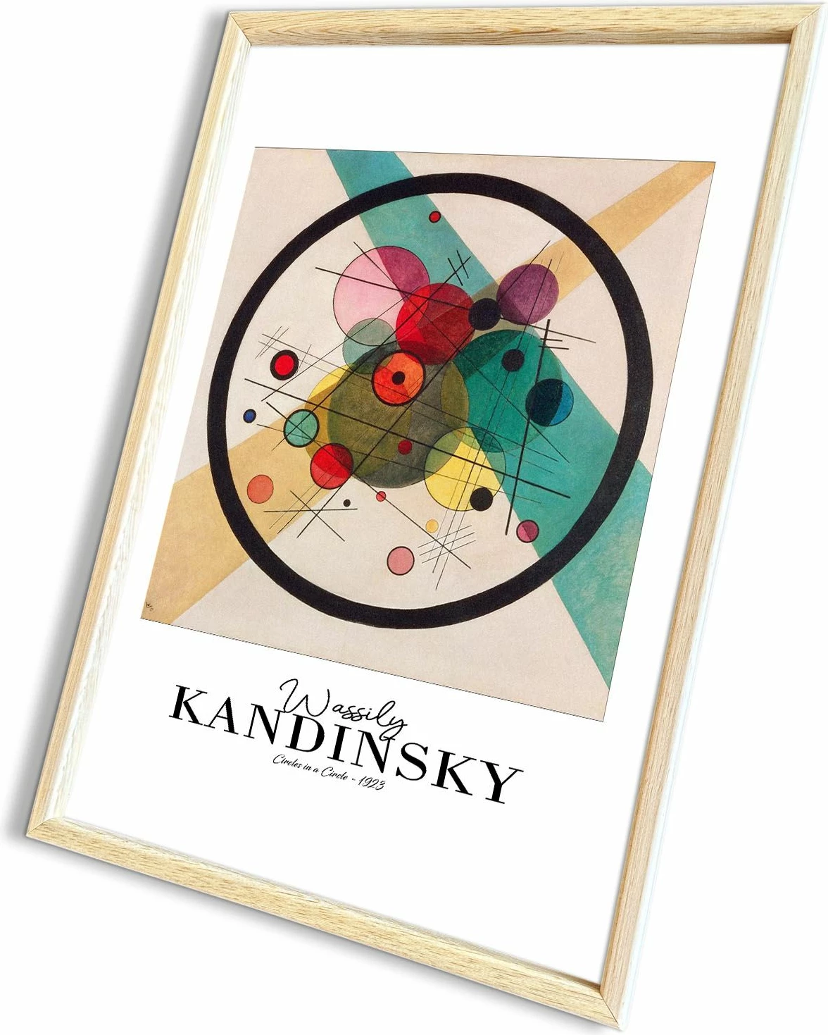 Pikturë dekorative me kornizë, Wallity, 4262AHSKANDINSKY-008, shumëngjyrëshe, 42x62cm