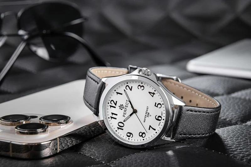 Orë dore meshkuj PERFECT GXB412-01, e zezë