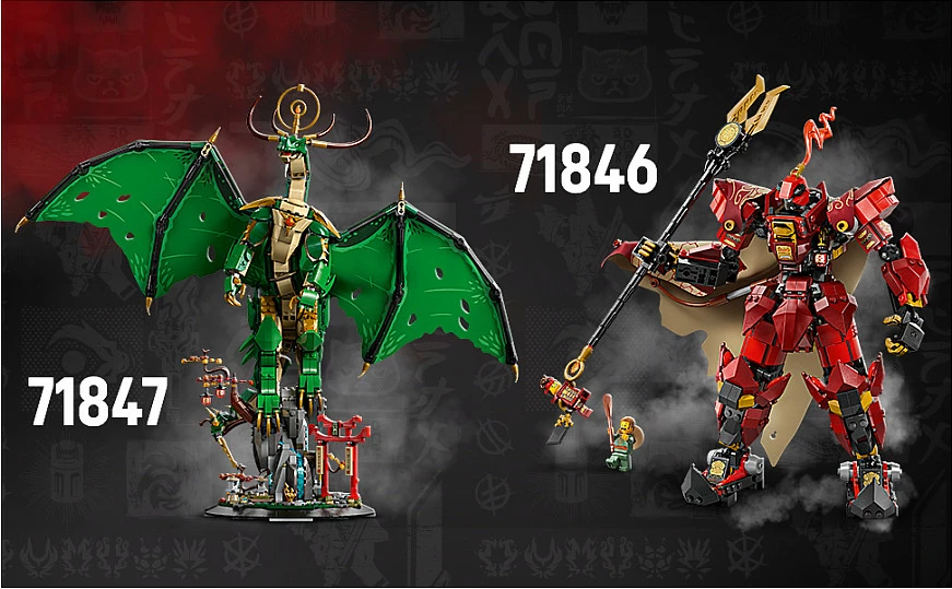 Set ndërtimi LEGO NINJAGO The Fire Knight Mech 71846, 996 copë, 14+, shumëngjyrësh