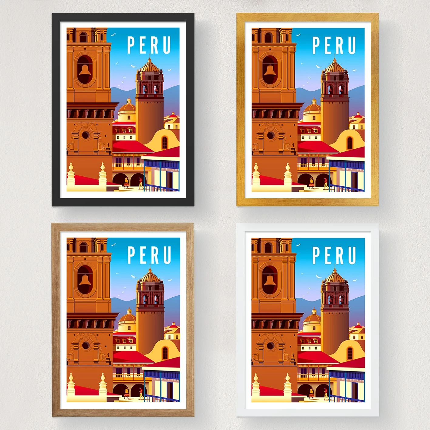Poster A4, Peru - 2010, shumëngjyrësh