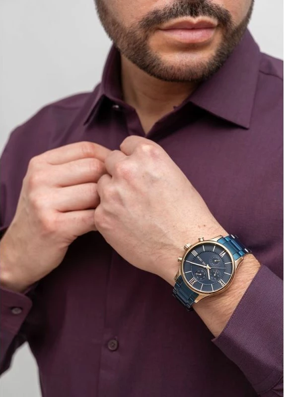 Orë dore për meshkuj Paul Lorens, blu