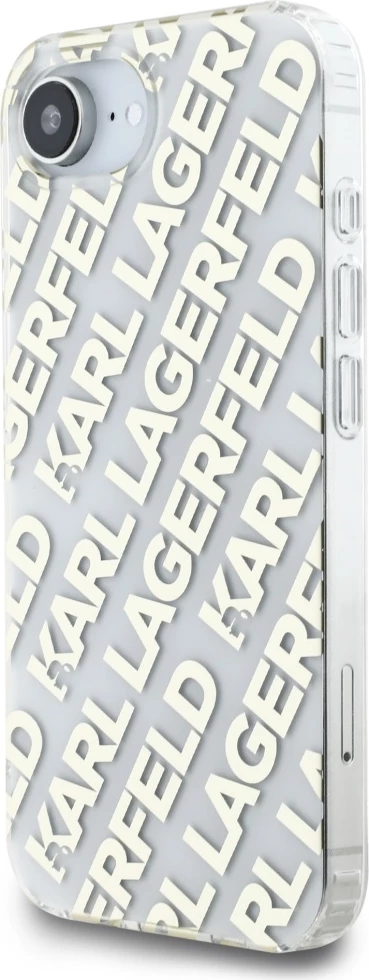 Mbështjellës Karl Lagerfeld IML Repeat Logo për iPhone 16e, Gold