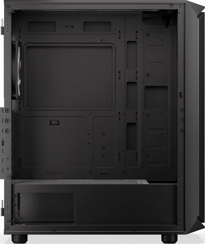 Kasë Krux Orona ARGB KRXD003, Midi Tower, ATX/Micro-ATX/Mini-ITX, 4x120mm ARGB fan, e zezë