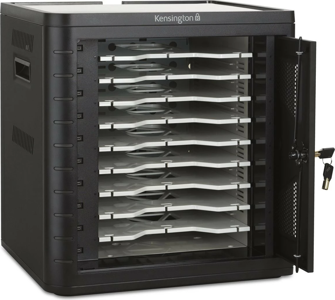 Kabinet karikues Kensington Charging Cabinet USB-C, i zi