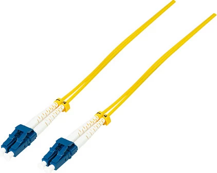 Kabllo fiber optike LogiLink OS2 LC-LC, 50m, 9/125µ, duplex, e verdhë