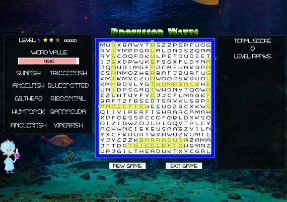 Professor Watts Word Search: Into The Ocean EN Global