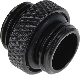 Nipel i dyfishtë Alphacool Eiszapfen, G1/4 mashkull në G1/4 mashkull, i zi