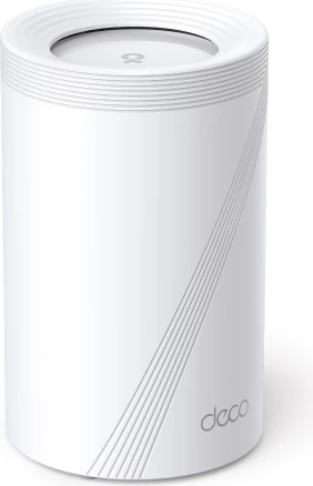 Sistem mesh Wi‑Fi 7 TP-Link Deco BE65 BE9300 tri-band, 4×2.5GbE për njësi, USB 3.0, e bardhë, paketë 2 copë