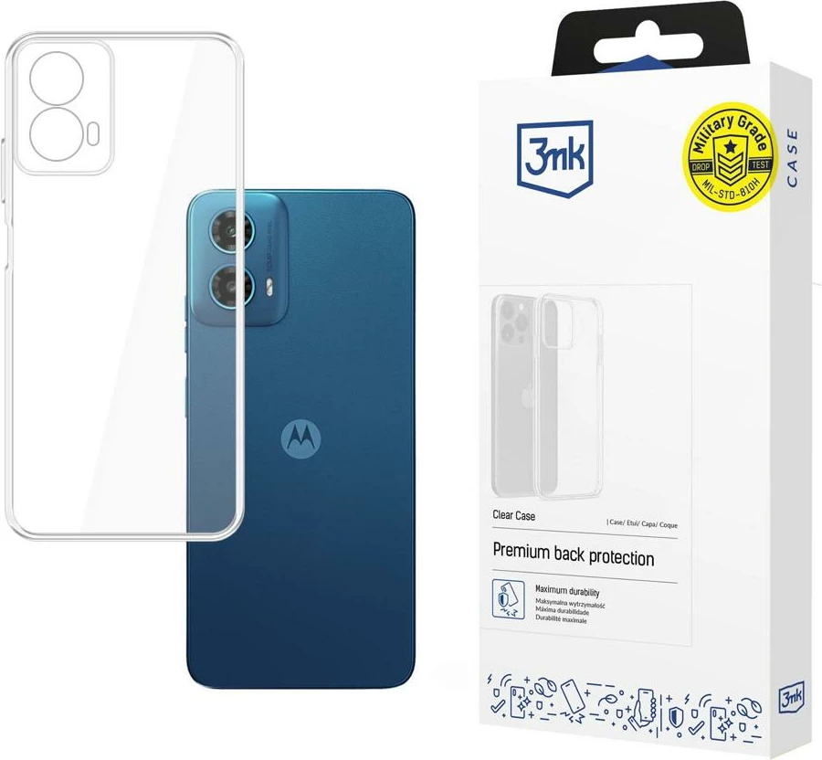 Mbështjellës 3mk Protection Clear Case për Motorola Moto G34 5G, Transparent