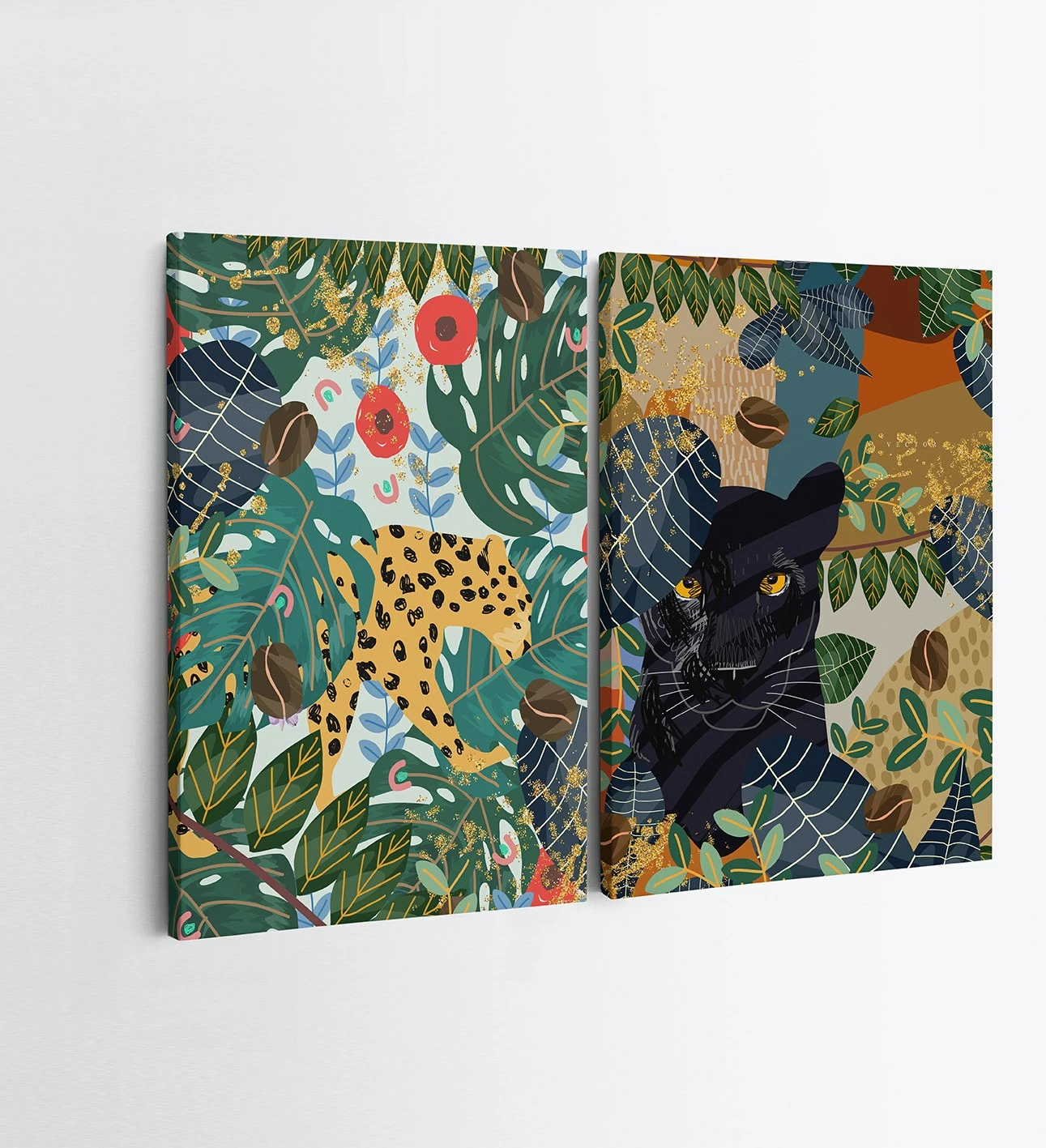 Pikturë dekorative në kanavacë (2 copa), Wallity, 2KNV4248, 50x70cm