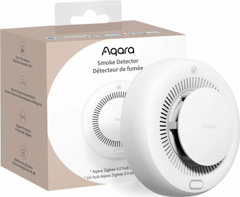 Detektor tymi smart Aqara SD-S01D Zigbee offline, bateri CR17450, i bardhë
