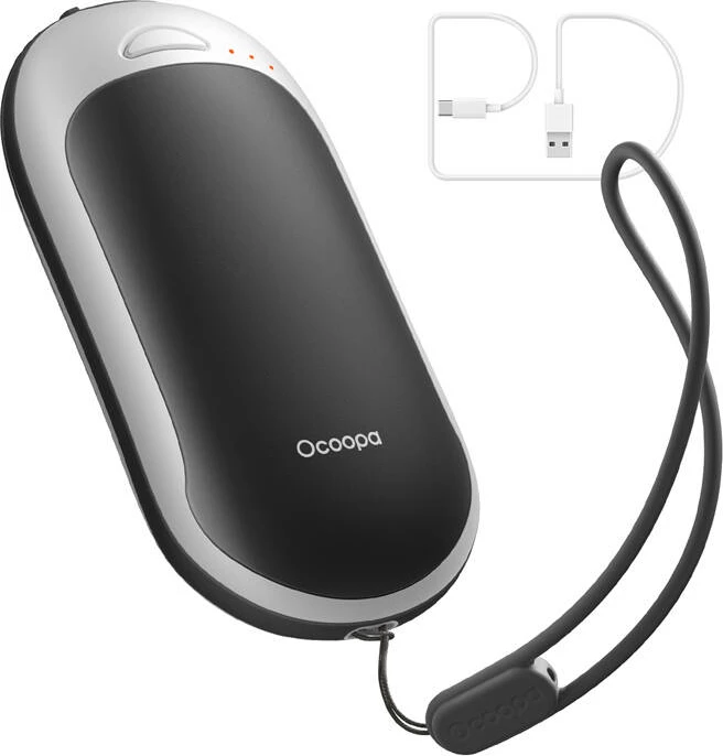 Ngrohës dore Ocoopa H3054PD me powerbank 5000 mAh, USB-C, bardhë e zi