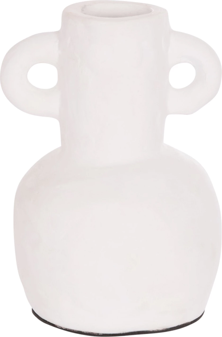 Vazo dekorative CLAYVON, terrakotë, ngjyrë e bardhë, FH4406, 14x20cm