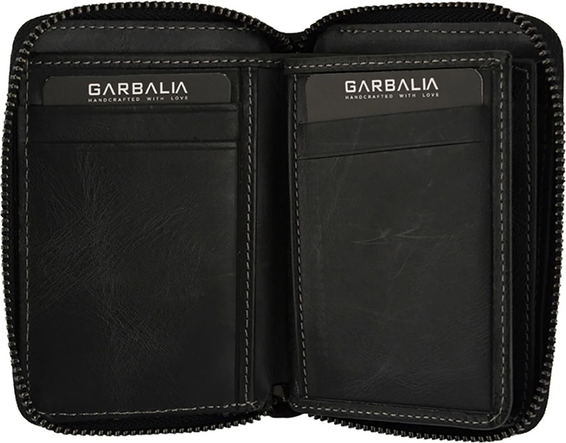 Portofol unisex, lëkurë e zezë, Zoozie Bags, Fargo