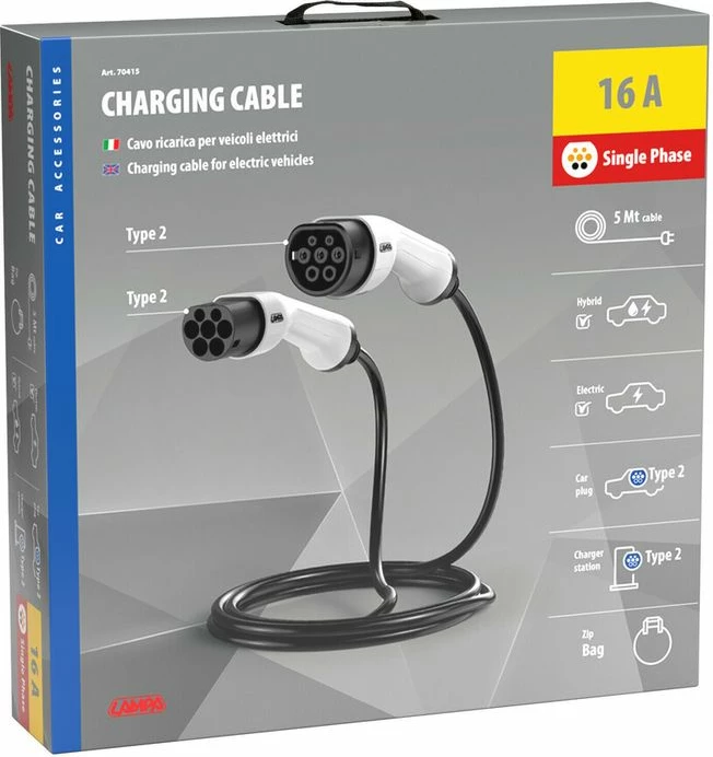 Kablla Mbushes Baterie Makina Elektrike 1fazore 16a 5m