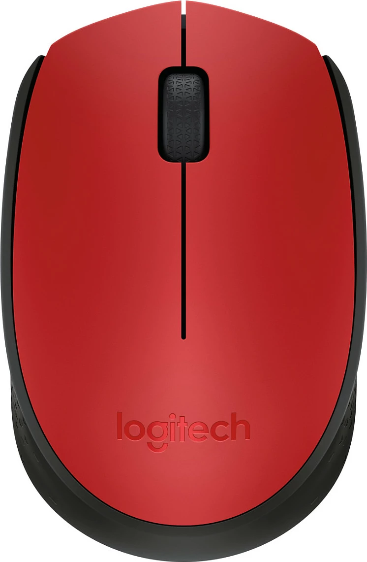 Maus Logitech M170 Wireless, Ambidextrous, Optical, RF Wireless, 1000 DPI, Kuq