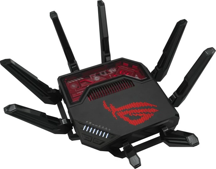 Router Asus ROG Rapture GT-BE19000, tri-band, 8 antena, WiFi 7, i zi