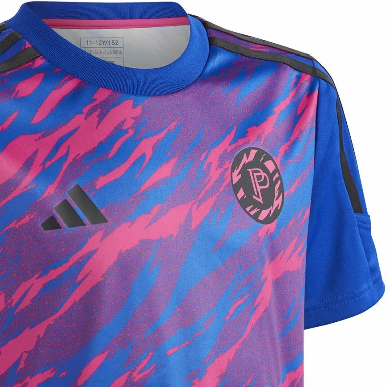 Fanellë futbolli për fëmijë adidas, blu [Madhësia: 128 cm]