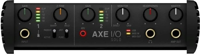 Audio interface IK Multimedia AXE I/O Solo, e zezë