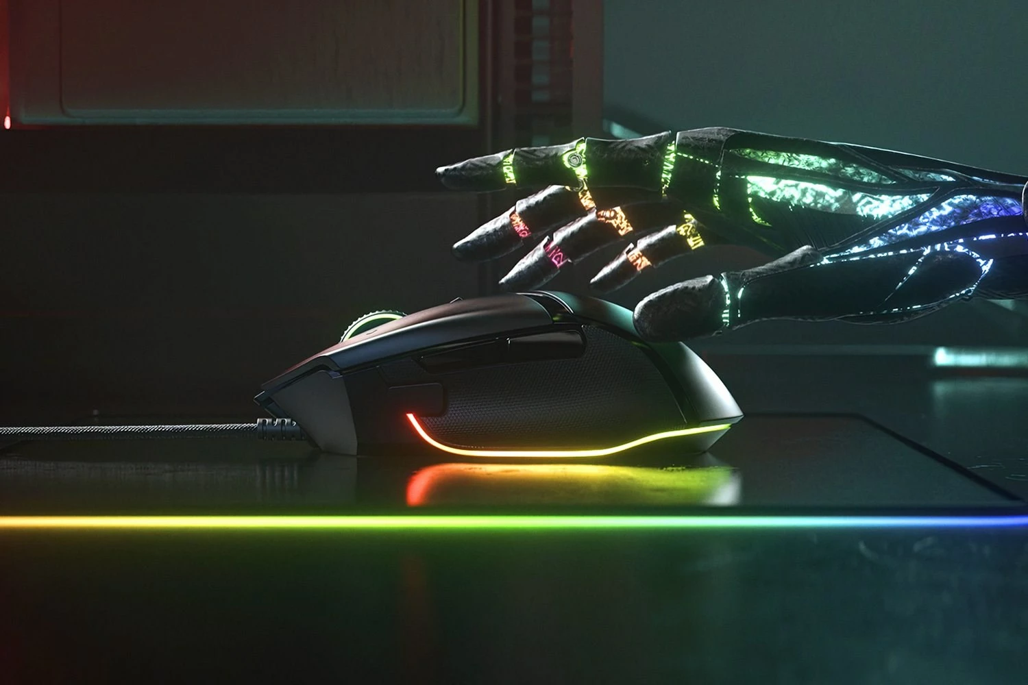 Maus Razer Basilisk V3 26000 DPI USB Type-A për të djathtën, i zi RGB