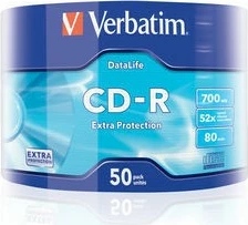 CD-R Verbatim 43787, 700MB, 52x, 50 copë, Cake Box