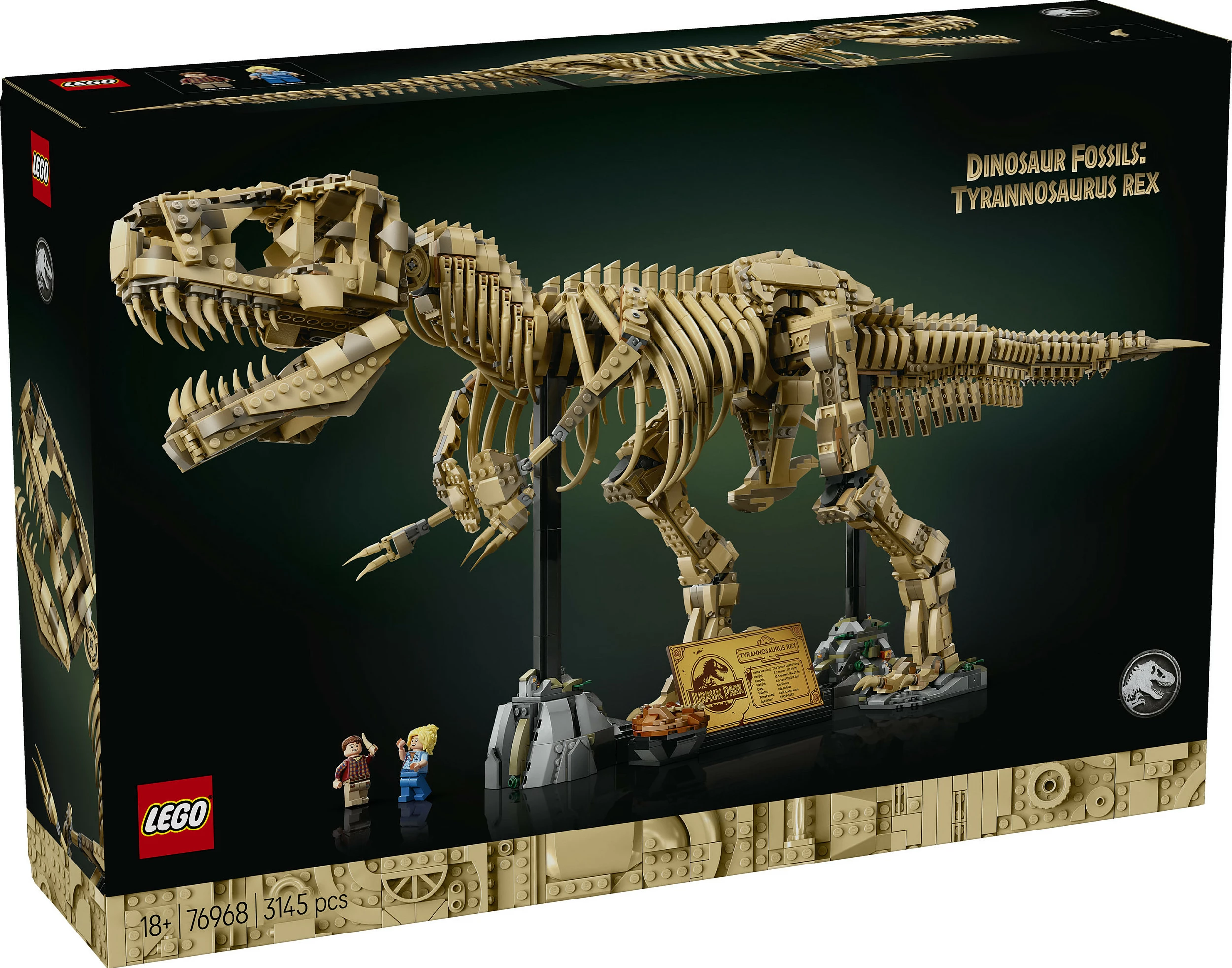 Set ndërtimi LEGO Jurassic World 76968 Dinosaur Fossils: Tyrannosaurus Rex, 3145 copë, Shumëngjyrësh