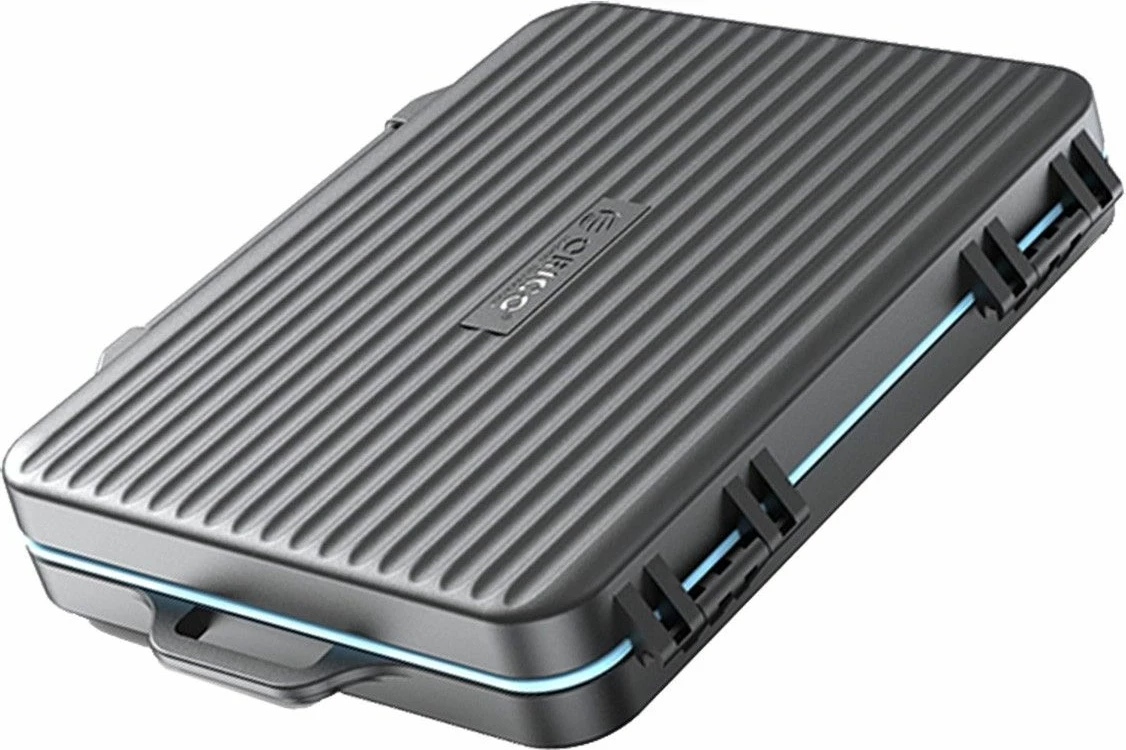 Etui Orico për 6 SD dhe 18 microSD, e zezë