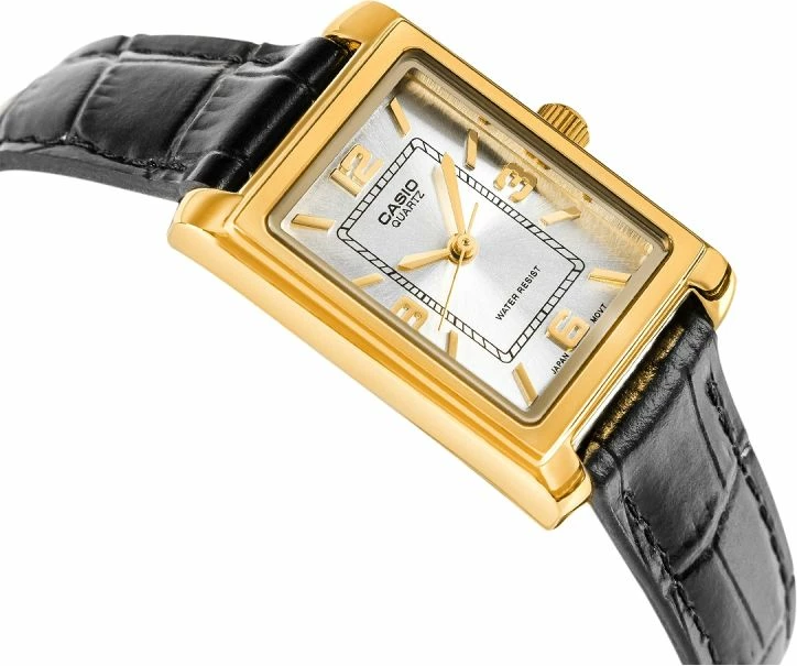 Orë dore femra Casio LTP-1234PGL-7A2EF, e zezë
