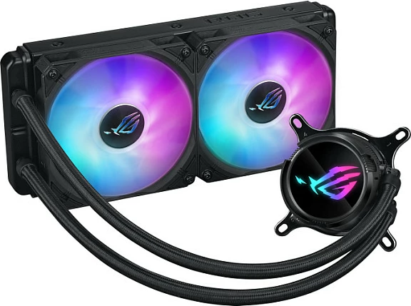 Ftohës me lëng ASUS ROG Strix LC III 240 ARGB, 2x12cm, i zi