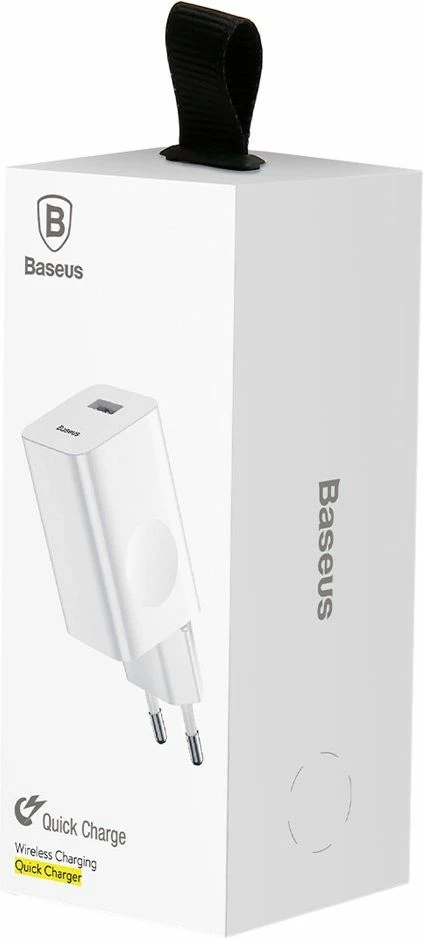Karikues i shpejtë Baseus CCALL-BX02 24W 1x USB-A QC 3.0 3A, i bardhë