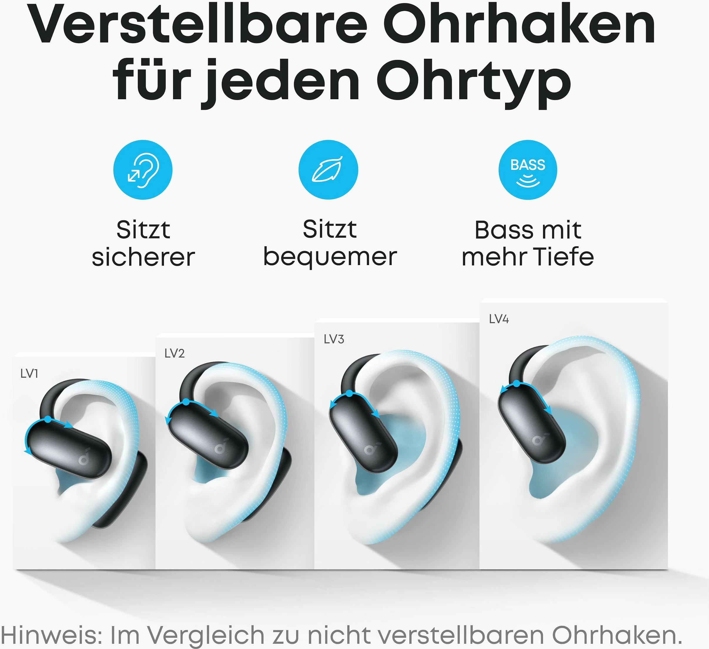 Kufje Anker Soundcore AeroFit 2 AI, Bluetooth 5.4, 42 orë, IP55, të zeza