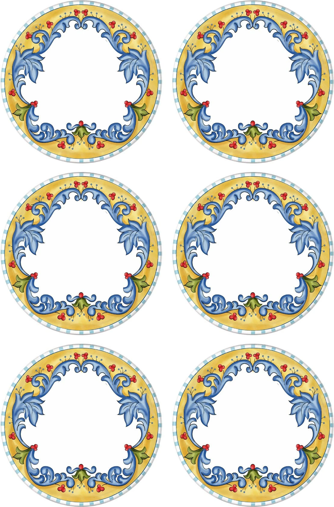 Set pjatash shërbimi (6 copë), Hermia, LMN002