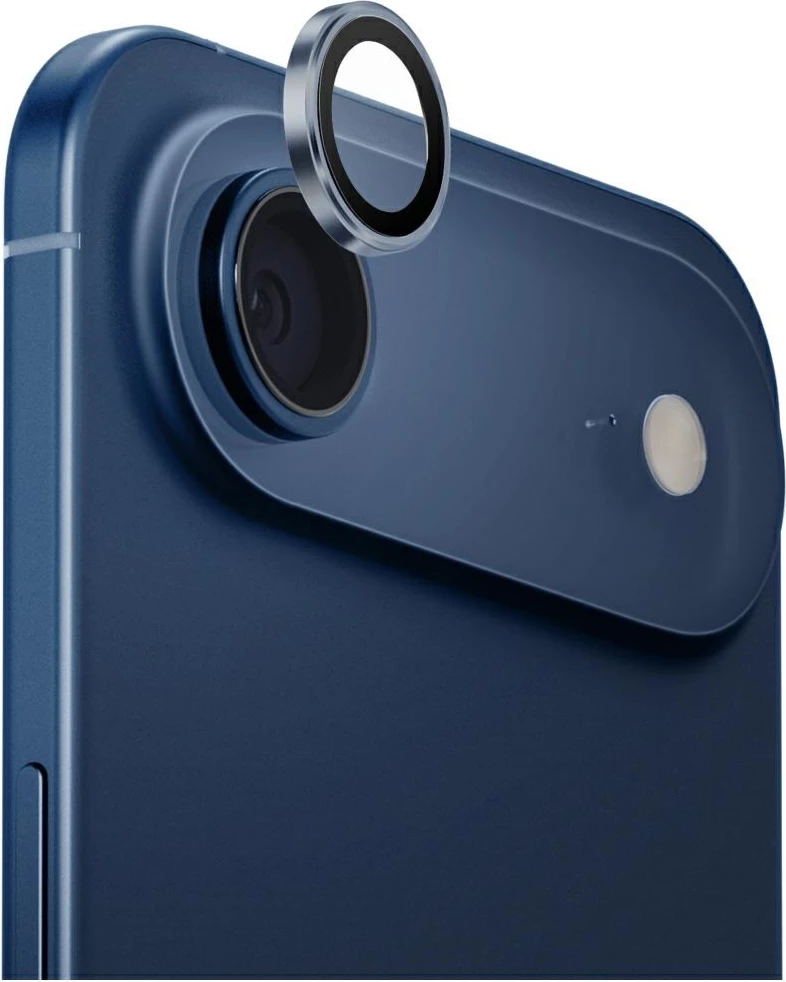 Mbrojtës lente kamere UNIQ Optix për iPhone Air 9H, blu, set me aplikator