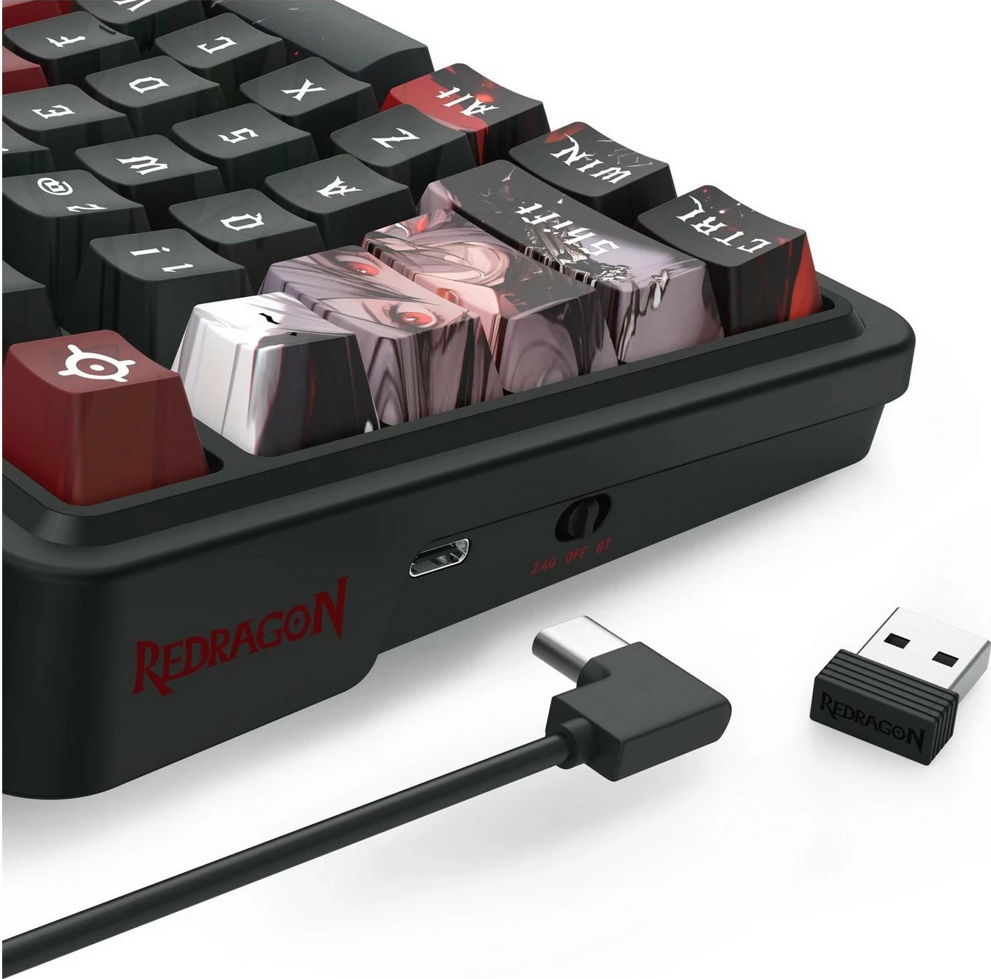 Tastierë mekanike Redragon ARTEMIS PRO, RGB, wireless/wired, 96%, black