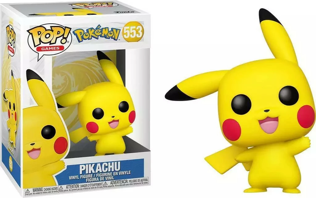 Figurë koleksionuese Funko POP! Games Pokemon Pikachu (Waving), vinil, e verdhë, 1 copë