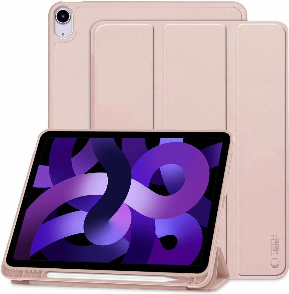 Mbështjellës tabletë Tech-Protect SC Pen Case për iPad Air 10.9"/11", Rozë e çelët