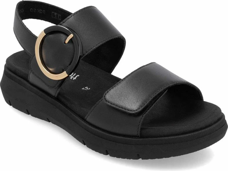 Sandale me platformë për femra Remonte D2K50-00, të zeza