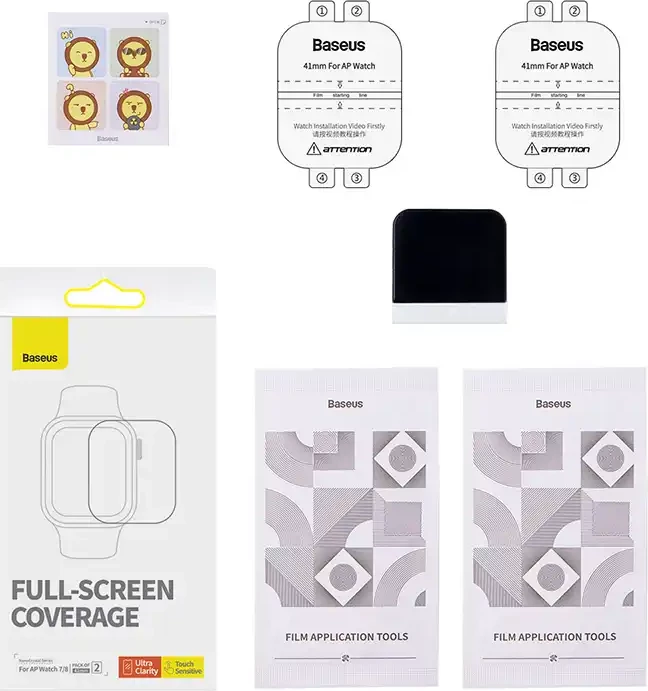 Film mbrojtës Baseus NanoCrystal për AP Watch 7/8, 41mm, Transparent