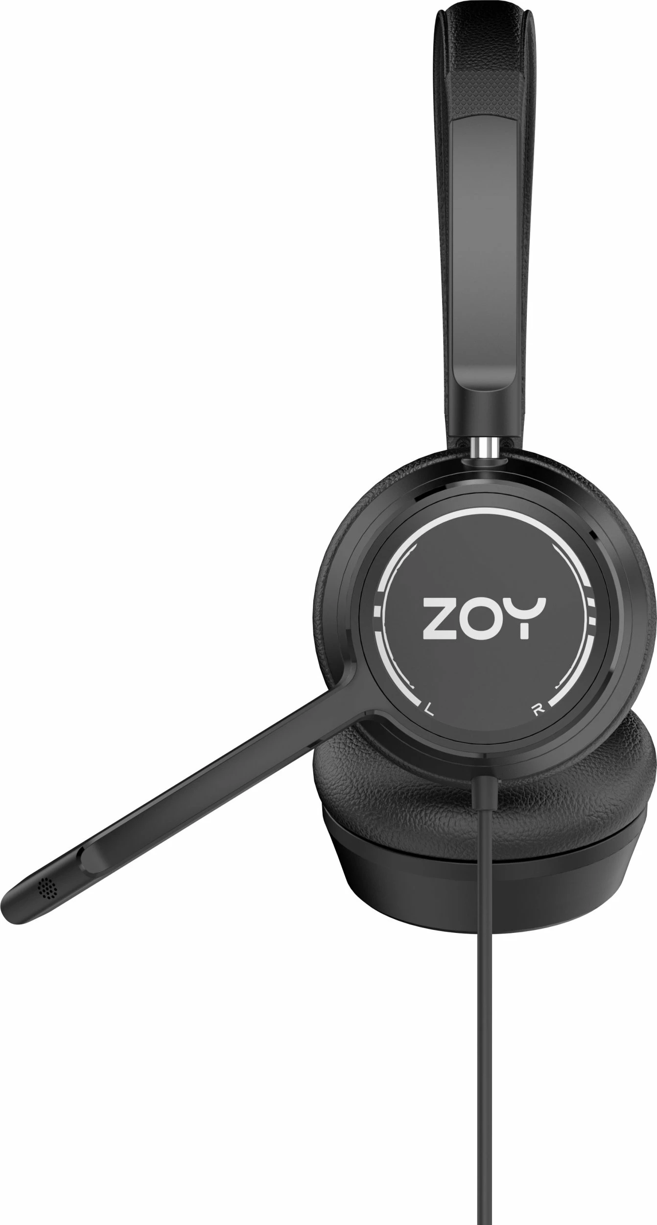Kufje me mikrofon ZOY ZHS40, me kabllo 3.5mm + USB, driver 40mm, kontroll volum, zezë