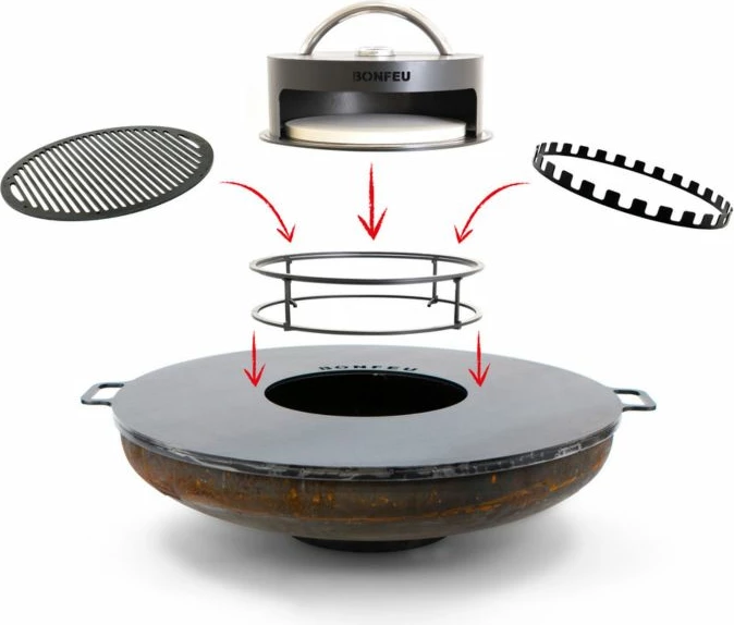 Aksesor për zgarë Bonfeu, i zi