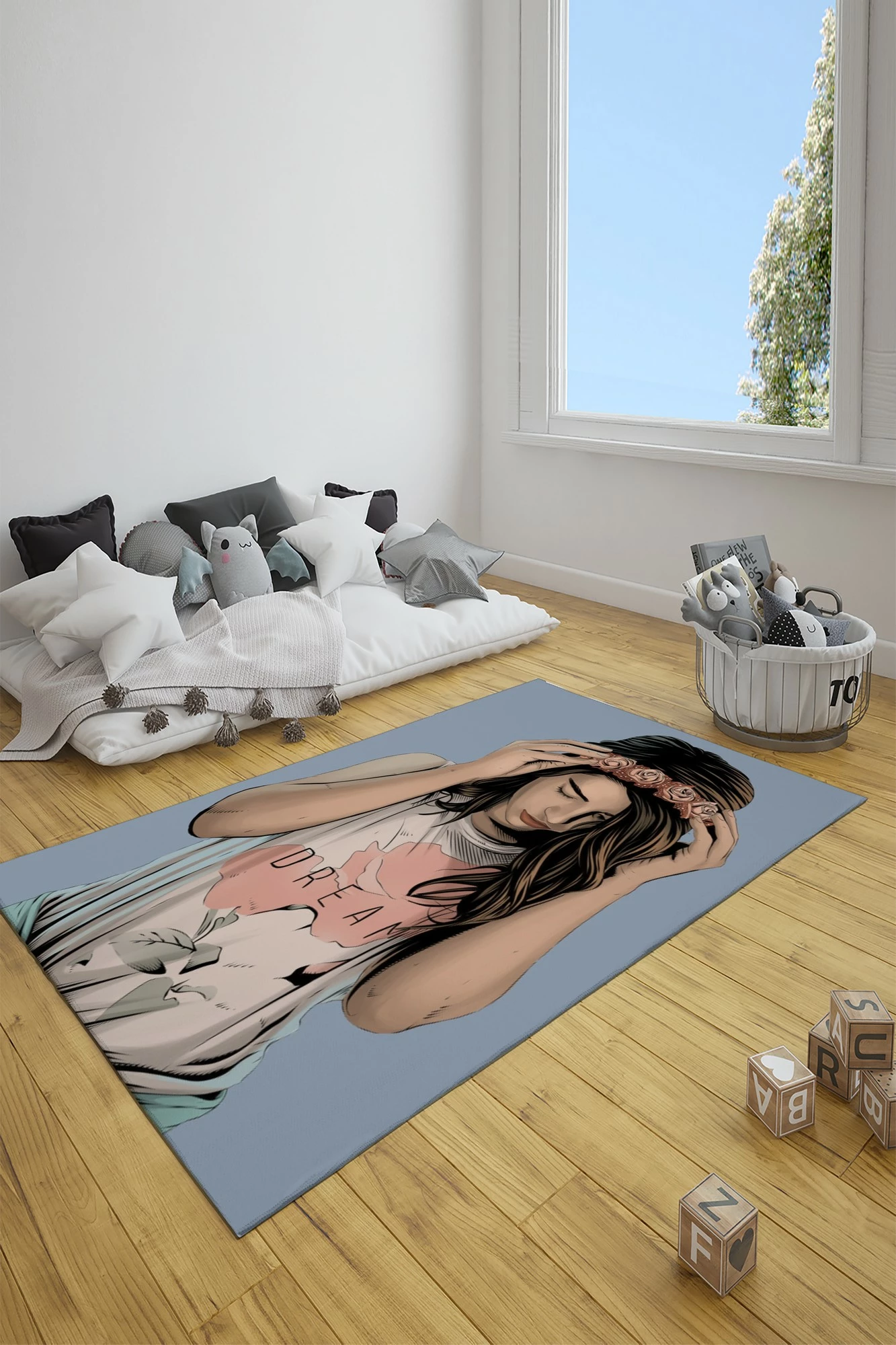 Qilim multingjyrësh, dizajn artistik, 180x280cm, CT-3166