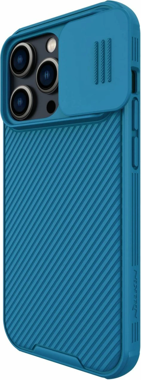 Mbështjellës Nillkin CamShield Pro për iPhone 14 Pro, me kapak kamere, Kaltër