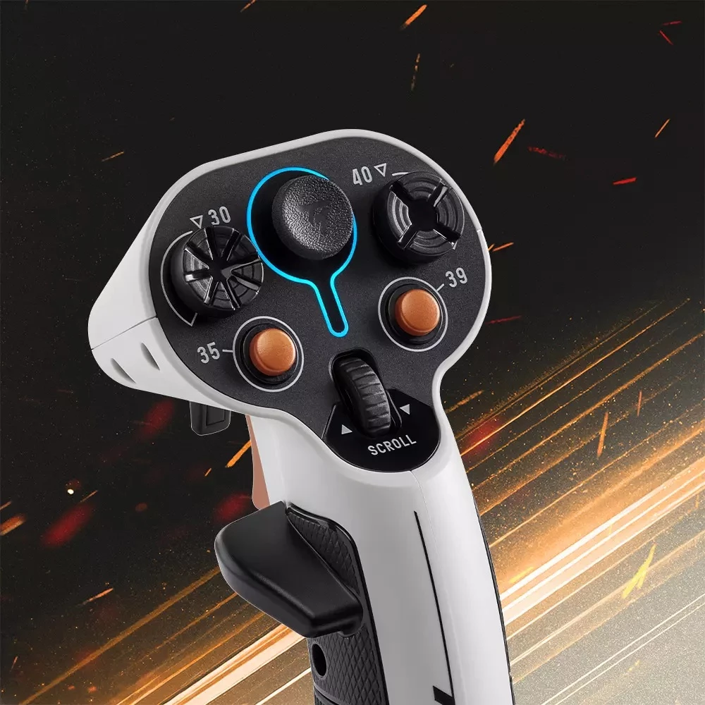 Set joystickësh Thrustmaster Sol-R 2 HOSAS Space Sim Duo për PC, 2x flight stick, RGB, 88 komanda, bardh/zi, set 2 copë