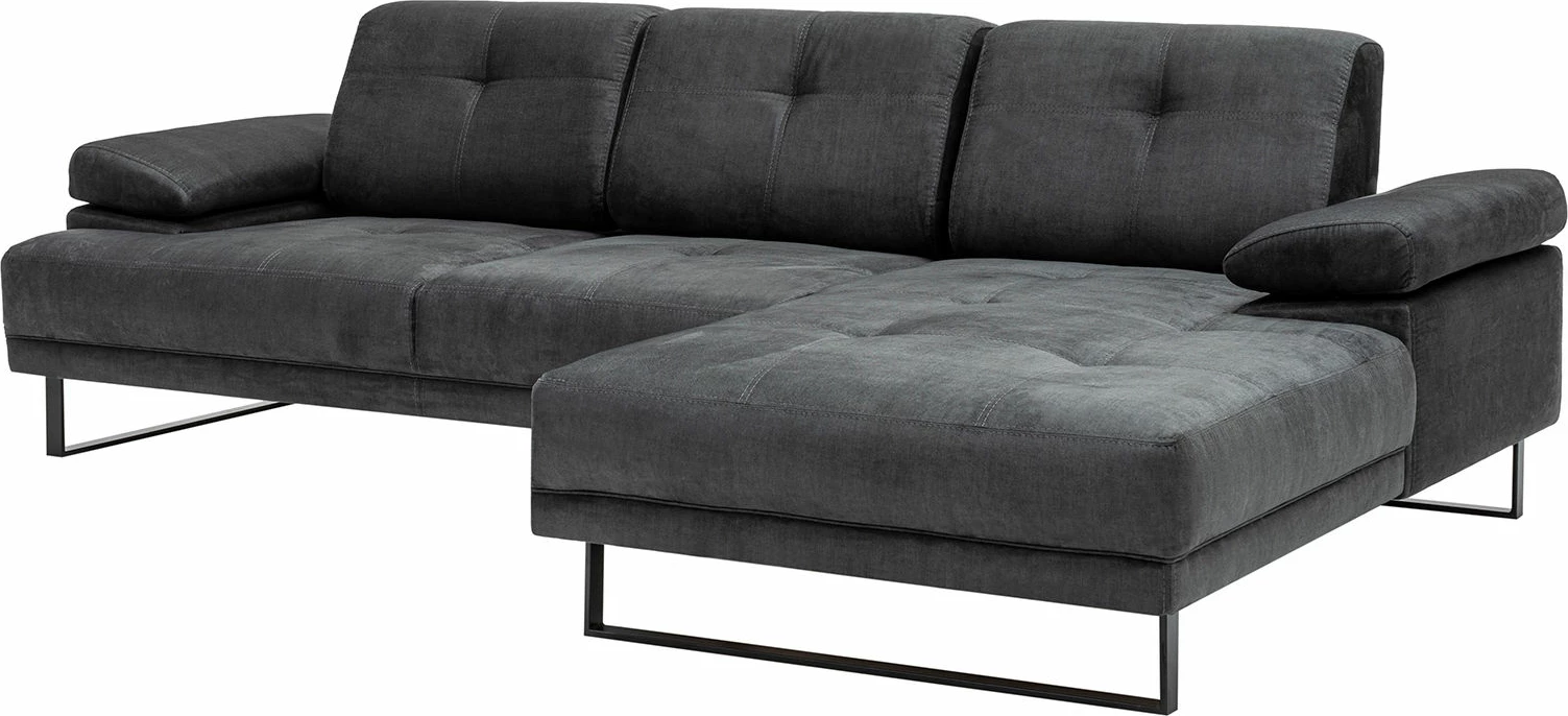 Këndare Atelier del Sofa, Mustang Large, e djathtë, ngjyrë antracit