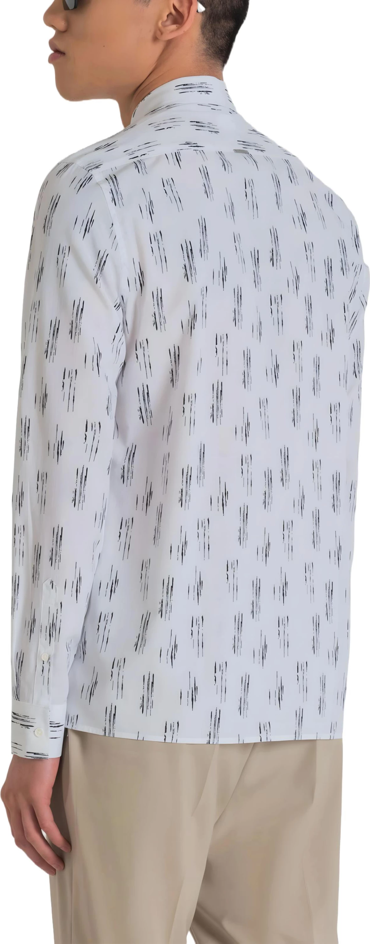 Këmishë për meshkuj Antony Morato Barcelona MMSL00614-FA430593, e bardhë [Madhësia: M]