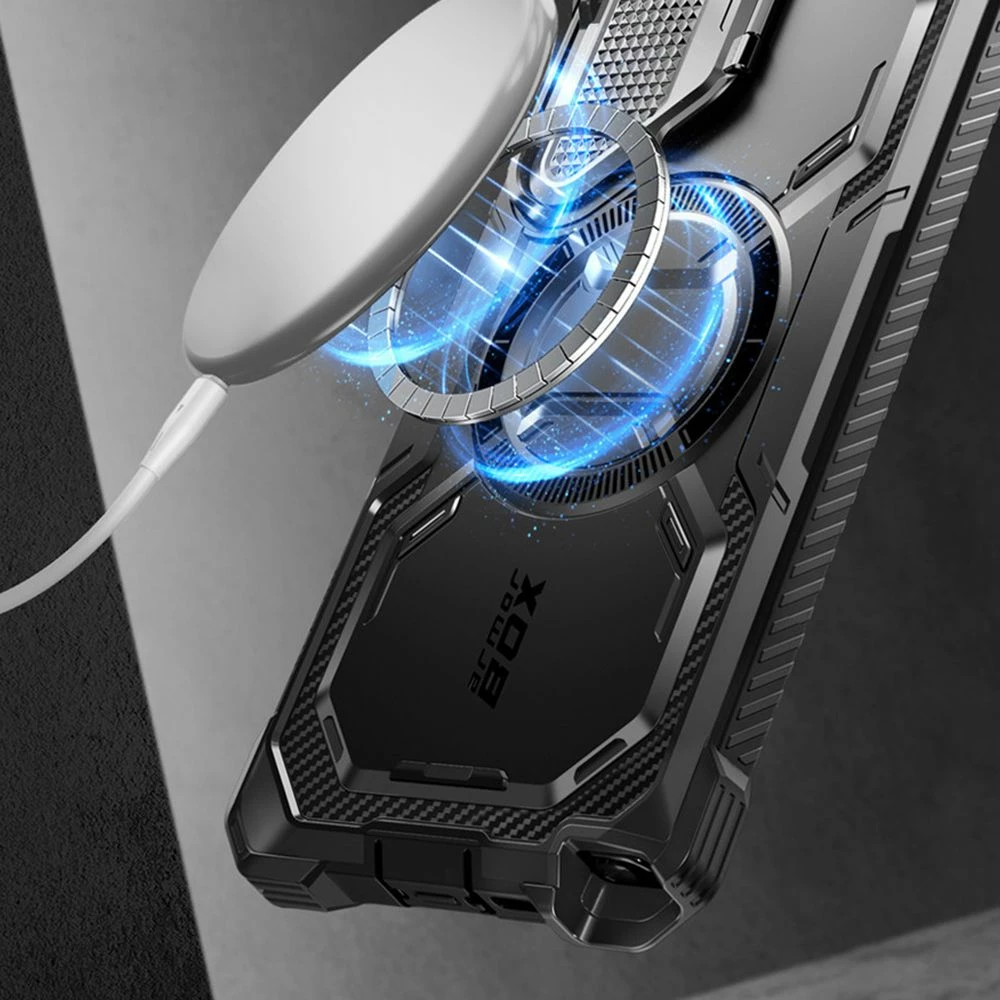 Mbështjellës Supcase ArmorBox MagSafe për Samsung Galaxy S24 Ultra, i zi