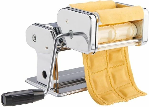 Makinë manuale për makarona VONSHEF 1507252, inox, me rregullim trashësie, argjend