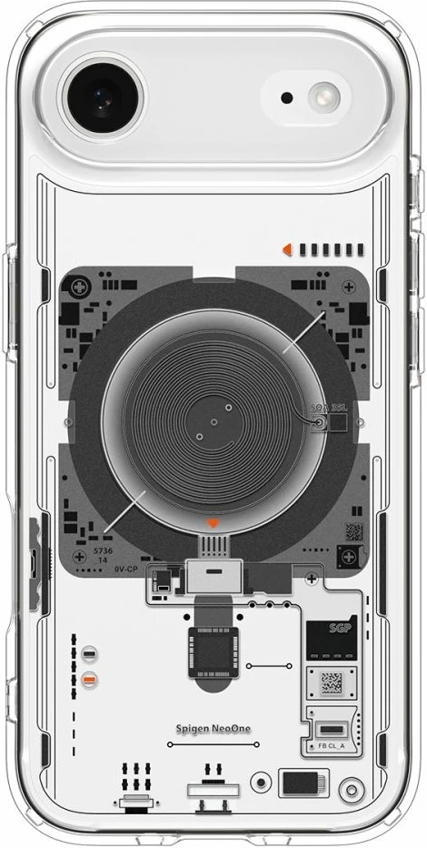 Mbështjellës Spigen Ultra Hybrid MagSafe për iPhone 17 Air Neo One, Transparent